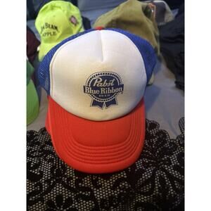 PBR Pabst Blue Ribbon Beer Trucker Hat Cap Snapback Mesh Otto